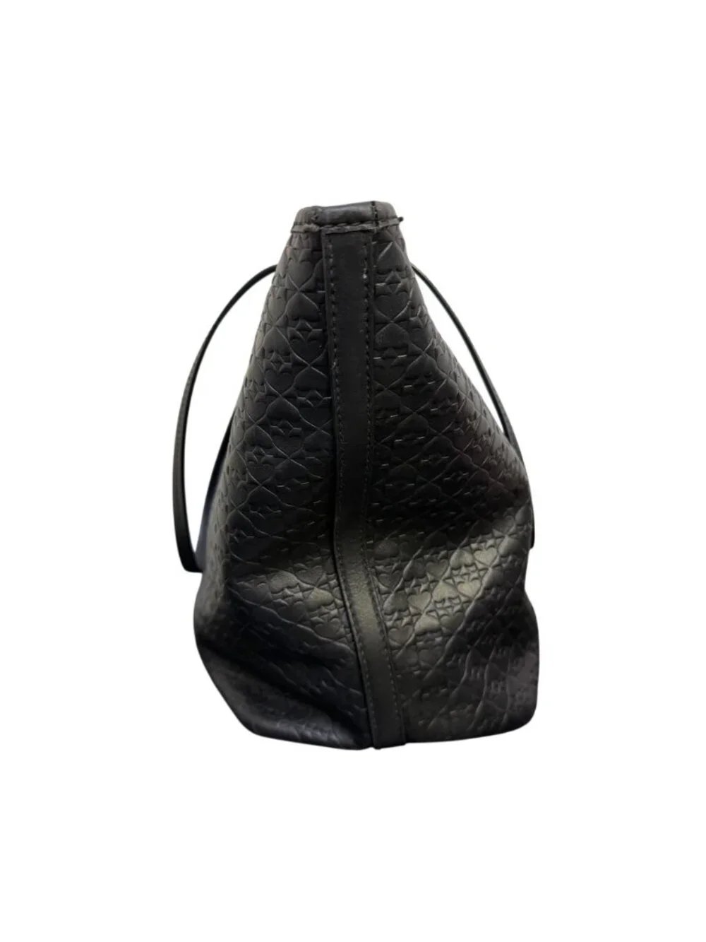 Kate Spade Black Embossed Leather Tote Bag